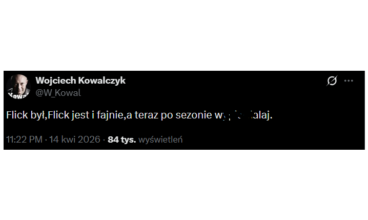 Tak Kowal PODSUMOWAŁ Hansiego Flicka xD